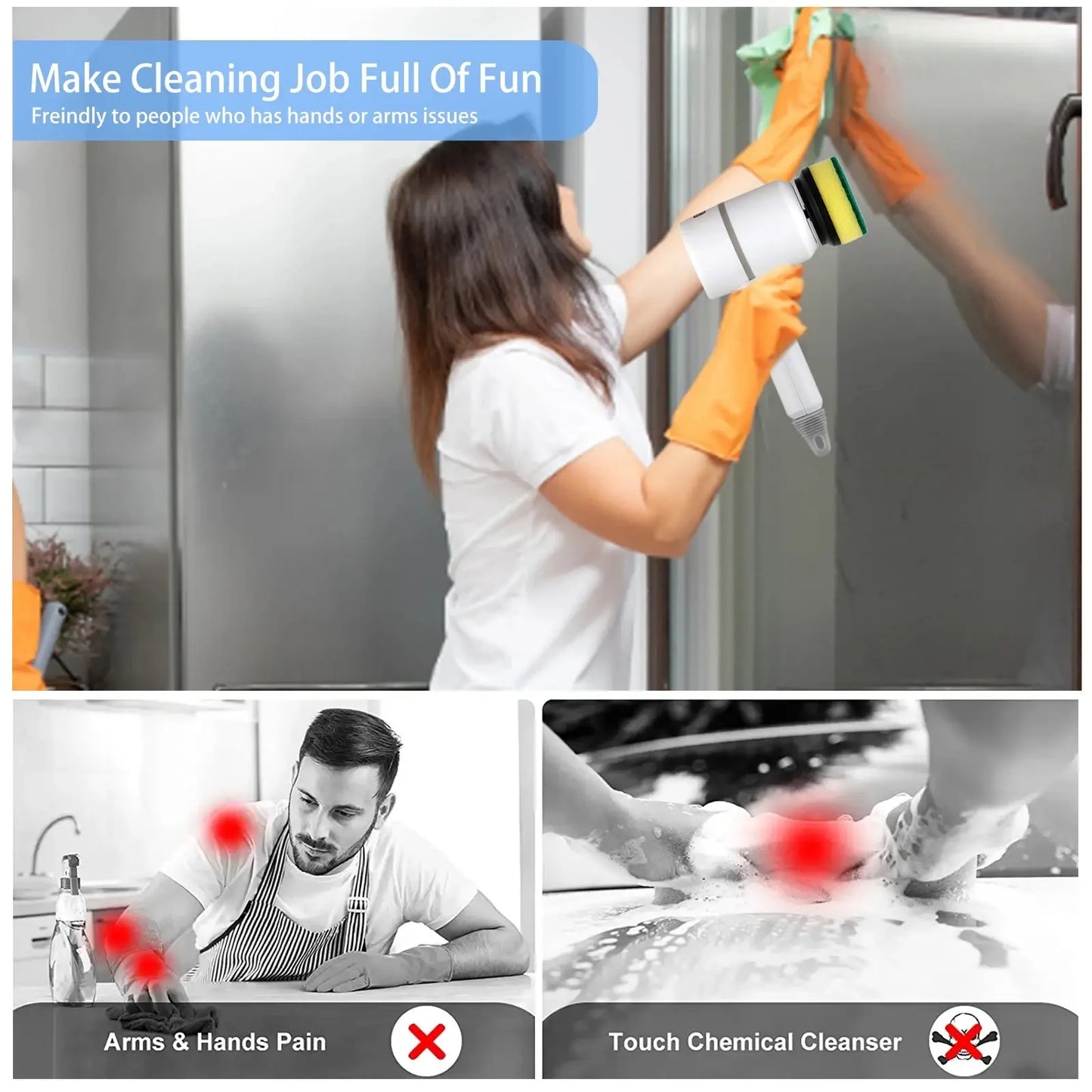 Electric Cleaning Brush Dish Washers